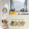 T.K.Excellent Plastic Drywall Anchors and Screws Kit, Ribbed Anchors Assortment
