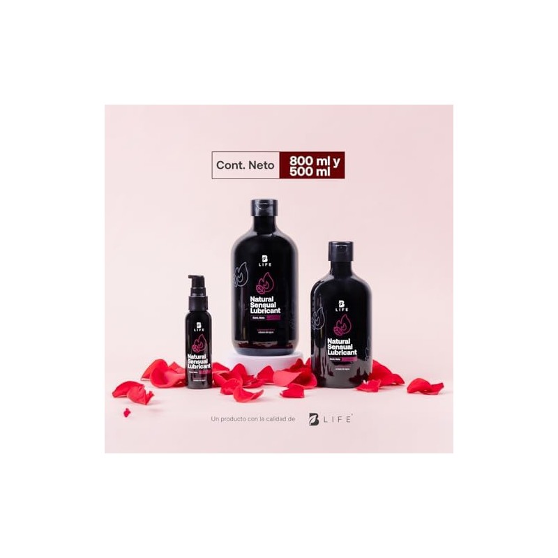 B Life Lubricante Íntimo Base Agua 500 ml 60ml de