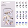 100pcs Drop Shape 3d Nail Design Flatback Ab Rhinestones for