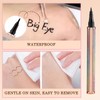 Waterproof Liquid Eyeliner Pen for Beginners, Ultra-Fine Tip Smudge-Proof Long-Lasting