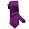 Barry.Wang Man Tie Set Solid Silk Necktie Stain Pure Color