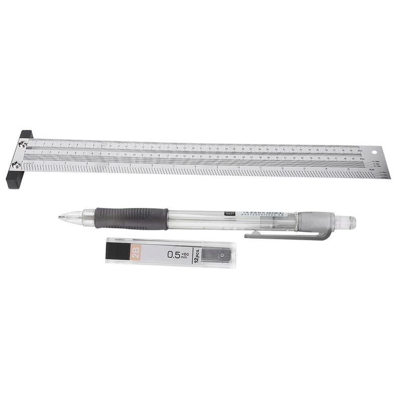 Ultra Precision Marking Ruler Stainless Steel Woodworking Scribing Ruler Gauging