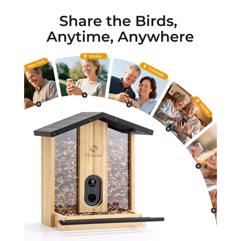 TT Nature Bird Feeder with Camera – 3L Smart Bird