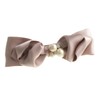 VINGTAINE Cotton Pearl Bijou Satin Ribbon Barrette Elegant Office 3D