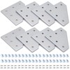 Seekliny 8pcs 4040 L Corner Bracket Joining Plate T Slotted