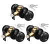 KNOBWELL 3 Pack Keyed Entry Door Knobs with Same Keys,