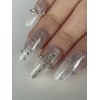Silvertic Angel Handmade Nail Tips - Long Almond / 실버틱