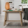 Wnutrees 43" Long Farmhouse Console Table, Rustic Solid Wood Sofa