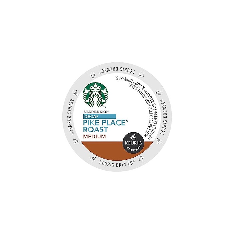 Starbucks Pike Place Decaf Coffee, Keurig (100684)