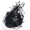 LGEGE Black Hang Tag String Snap Lock Fastener Hook Loop