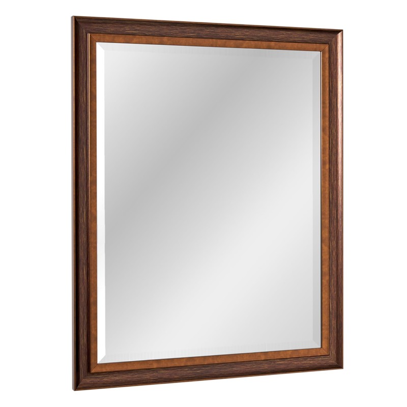 Head West Bronze Copper Oil Rubbed Framed Rectangle Mirror, Wall