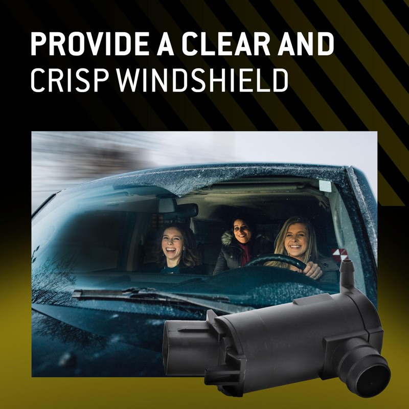 Trico Universal Windshield washer pump Automotive Replacement, Easy Install (11-100),Black