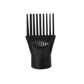 Black Hair Dryer Comb,Plastic Blow Comb Attachment Styling for Straightening Detangling, Universal Nozzle Hairdressing Salon Hair Dryer, Curly, Natural Styling Tools, Dryer Attachments