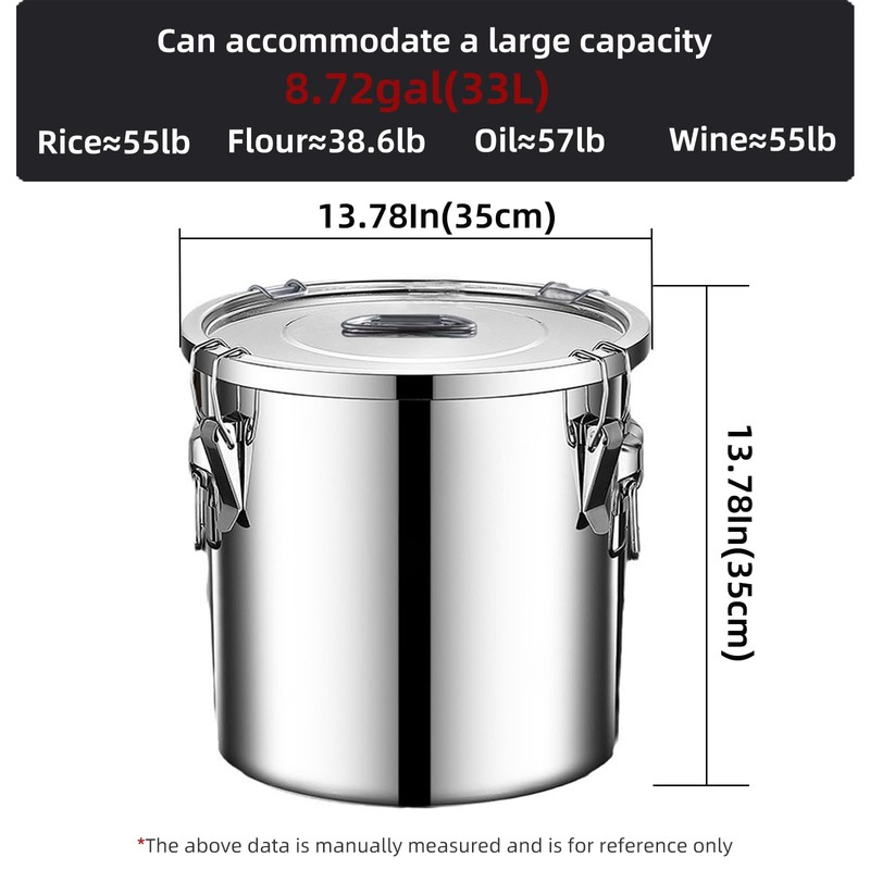 Verdeho 304 stainless steel food storage containers with lids lock