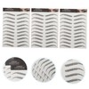 FOMIYES 6sheets Hair-like Eyebrow Stencils Thin Brow Reusable Eyebrow Transfer