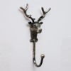 Metal Single Vintage Bear, Fox, Reindeer Stag Head Wall Coat
