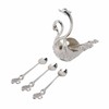 Swan Dinnerware Set Metal Tableware Cutlery Set Decorative Swan Base