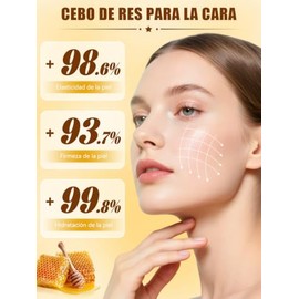 Cebo de Res para la Cara,crema de cebo de res original,Whipped Beef Tallow and Honey Balm,Cuidado de La Piel Profundamente Nutritivo,apto para pieles 