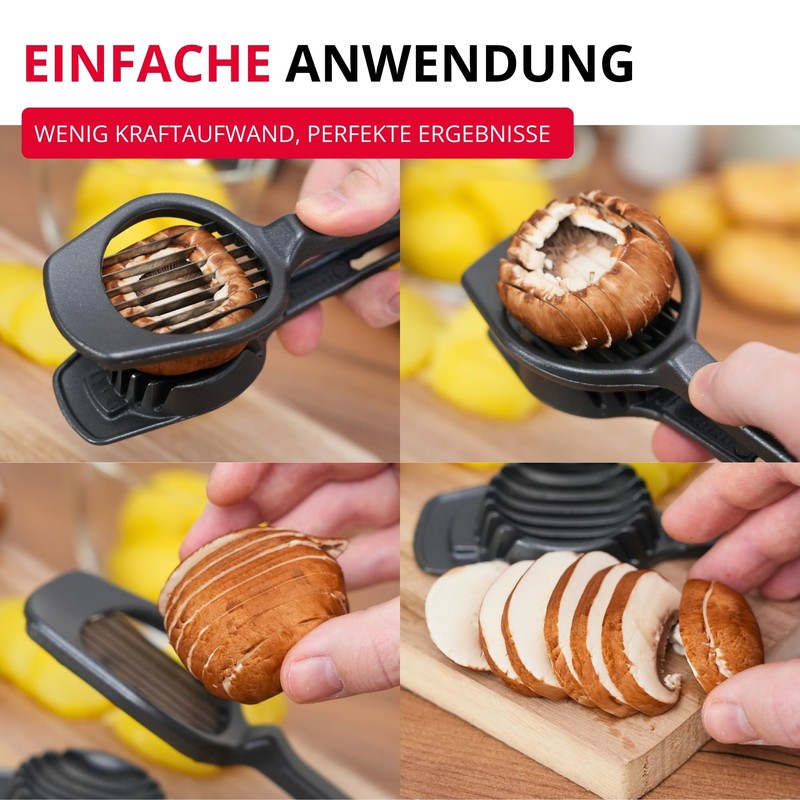 Westmark Champion Black Edition Fruit & Mushroom Slicer - Precise