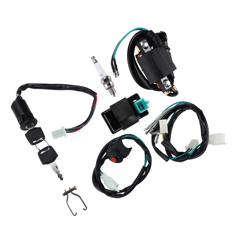 Wiring Loom CDI Ignition Coil, Wiring Loom Harness Kill Switch,