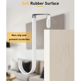 Optish Door Hanger Hooks, 8 Pack Over The Door Hooks for Hanging, Over The Door Towel Rack for Bathroom, Towel Hooks Fits 1 3/8" Door