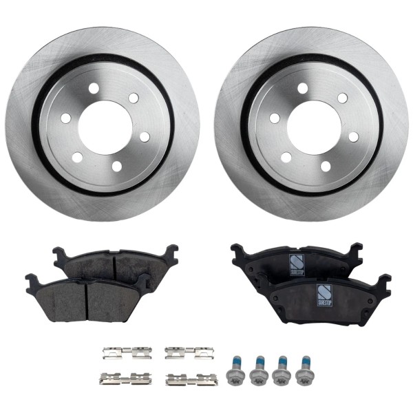 Evan-Fischer Rear Brake Disc and Pad Kit For Ford F-150