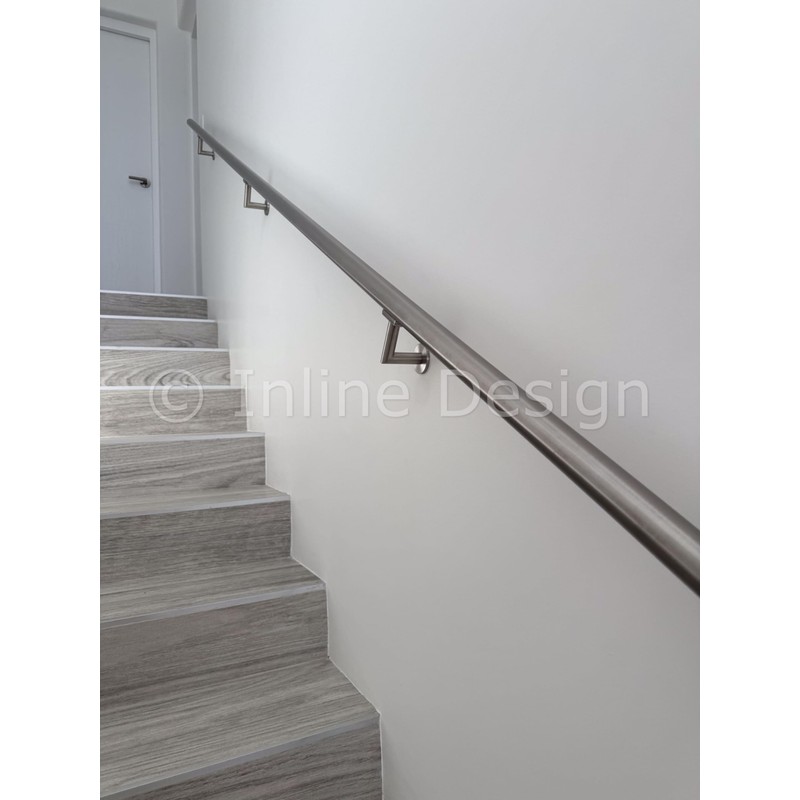 Inline Design Handrail Bracket, Stainless Steel 316, Luminous Quasar, Matte
