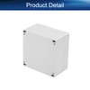 Heyiarbeit 1Pcs 160x160x90mm/6.30" x 6.30" x 3.54" ABS White Dustproof