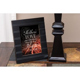 A Mother's Love Bereavement Sentiment Black 8 x 10 Beaded Board Picture Frame Plaque