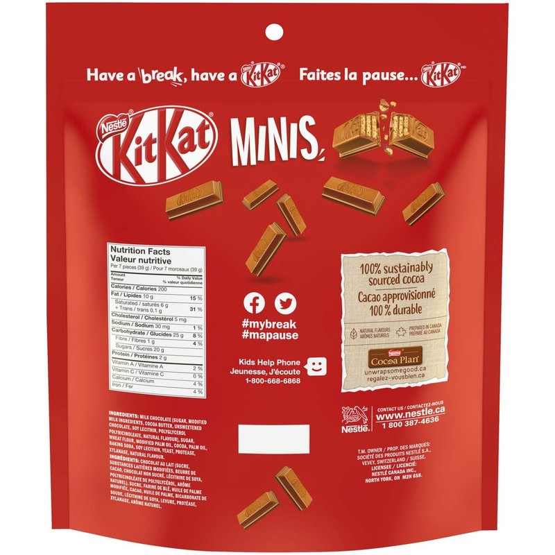 Nestlé Kitkat Minis Pantry Size Pouch, 800 Grams
