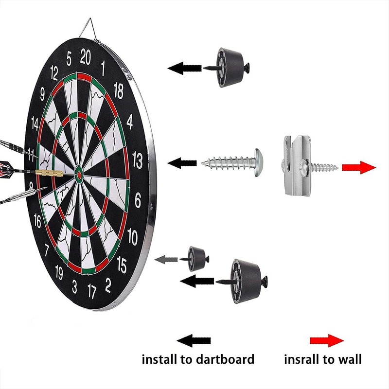 Dartboard Bracket - for hanging Dartboards - includes Screws and