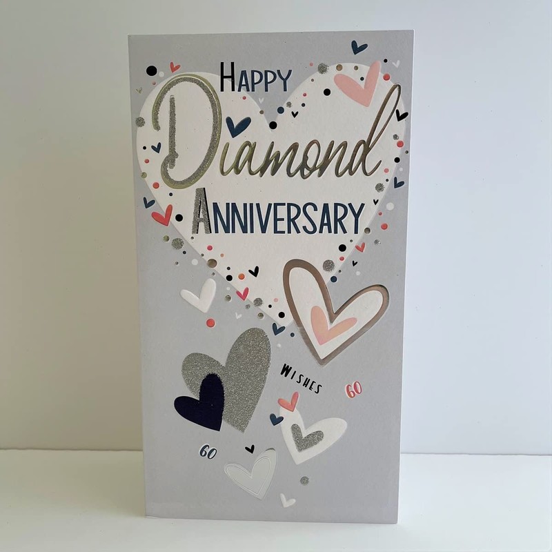 Jonny Javelin Happy Diamond Anniversary Card 60 Years