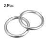 uxcell 316 Stainless Steel Round Ring Welded O-Rings 50mm(1.97") ID
