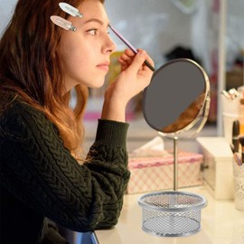 Operitacx 4 Pieces Mesh Paper Clip Holder Desk Paper Clip Organiser Clip Dispenser Stackable Paper Clip Container Paper Tie Cups for Home School Office Black