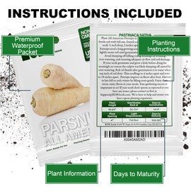 500+ Parsnip Seeds for Planting - All American - Heirloom Non-GMO USA Grown by RDR Seeds