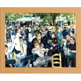 stortvalley Renoir BAL DU MOULIN DE LA GALETTE Monet French Impressionist Print in Glass Fronted 10" x 13.5" Frame