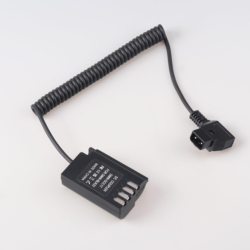 FocusFoto D-Tap to DMW-BLK22/DMW-DCC17 Decoded Dummy Battery Power Adapter Cable