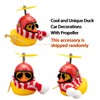 Wonuu Rubber Duck Car Decoration - Yellow Duck with Propeller,