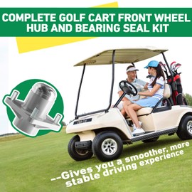 FIXHAWK Club Car DS Hub Kit,Club Car Front Wheel Hub and Bearings Seals, Fit for 1981-2003 Club Car DS Golf Cart, Replace OEM# 1011892 11011102 1011153 1011889 1011894
