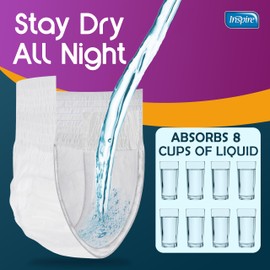 Inspire Adult Diapers Women or Men - MAX Absorbency | Our Most Absorbent and Dry, Incontinence Underwear for Women or Men | Leak Proof Diaper Overnight or Daytime for Heavy
