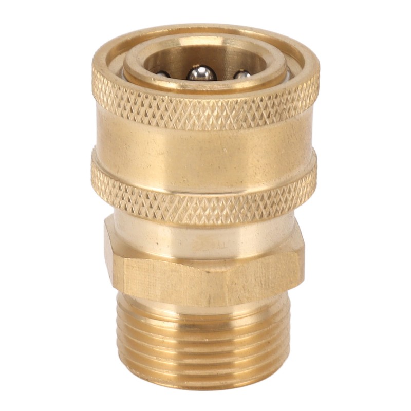 2Pcs Pure Copper M22 High Pressure Washer Fitting Adapter 3/8