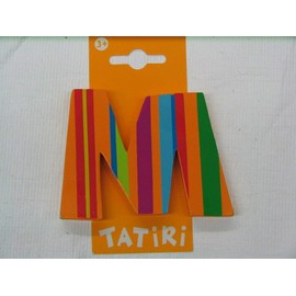 Trendhaus Trendhaus929082 Wooden Letter M, Multi-Color