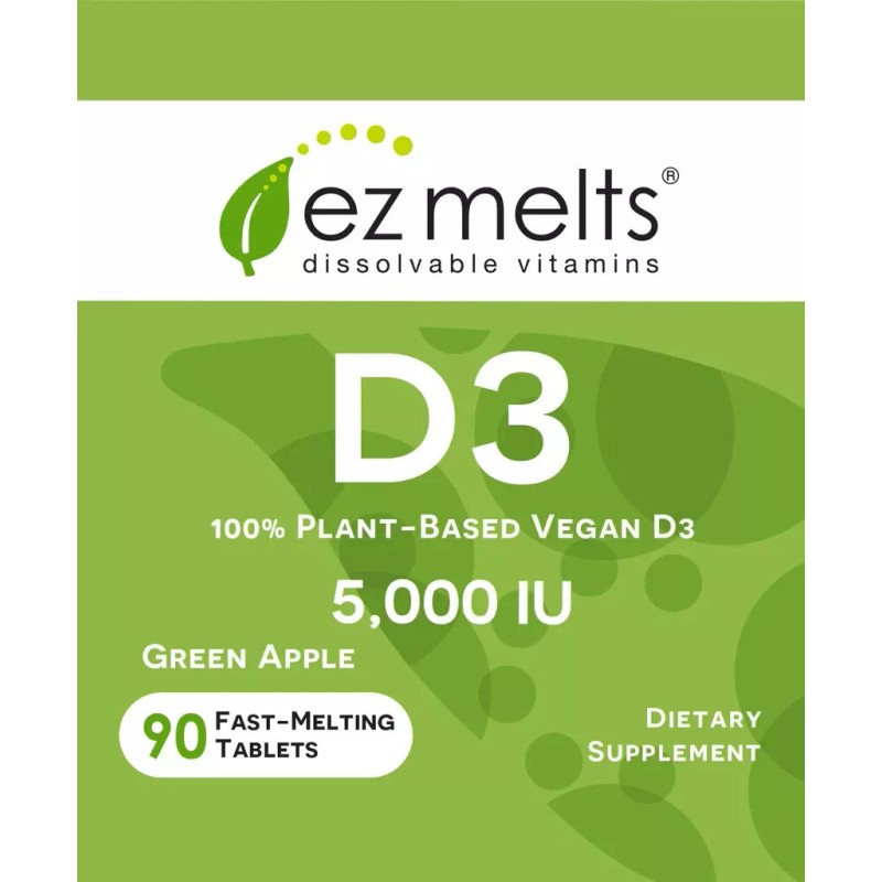 EZMelts Vitamin D3 Multi Vitamins 90 Fast Melting Tablets no