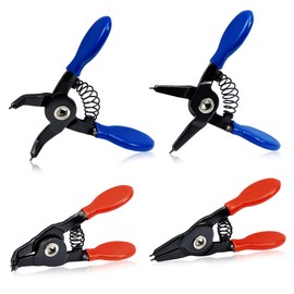 SPEEDWOX Snap Ring Pliers, Set of 4, Mini for Holes, Straight Claws, Curved Claws, Tip Diameter 0.04 inches (1.08 mm), 45 Degree Vent, Straight, Compact, Compact, Compact, Compact, Compact, Compact, Compact, Compact, Fixed, Spring Included, Precision Wor