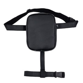 Thigh Harness Leg Bag Fanny Pack for Women Leather Waist Bag Drop Leg Pouch for Outdoor Hiking Cycling Riding (Black)
