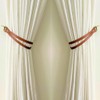 Leather Curtain Tie Backs, glrovazas Leather Curtain Rod Holder with