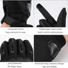 KEYSDEX Full-Finger Motorcycle Gloves, Men & Women, Black, Large