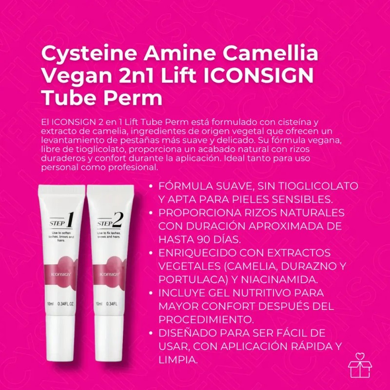 Kit Lash Lifting De Pestañas Rizado Cejas Iconsign Camellia