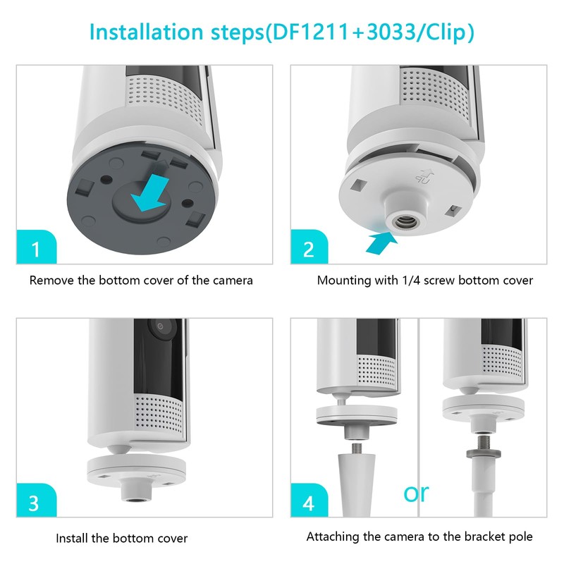 HOLACA Flexible Twist Mount Bracket Compatible with Indoor Camera (2nd