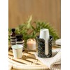 YHOJOY Bathroom Cup Dispenser 3 Oz, Ceramic Bathroom Cup Holder
